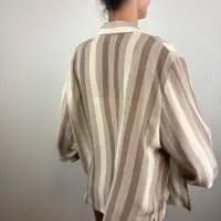 Şerit Desenli Vintage Gömlek - 2