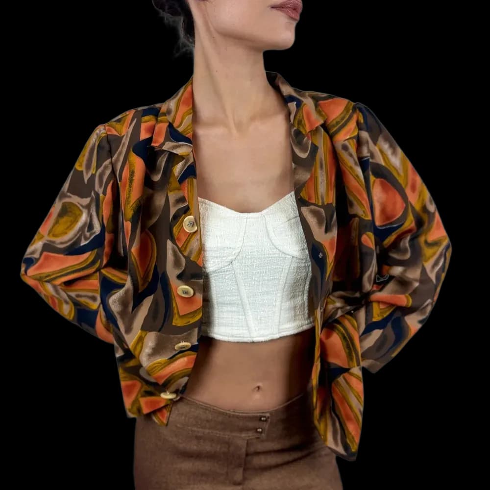 Desenli Vintage Gömlek