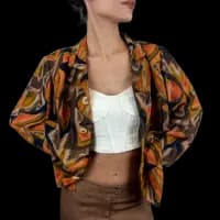 Desenli Vintage Gömlek - 0