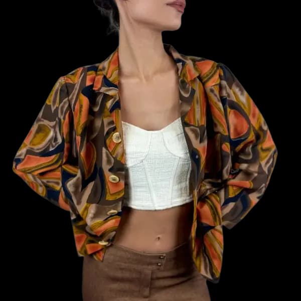 Desenli Vintage Gömlek