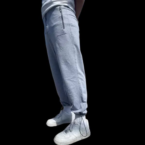 Adjustable Leg Outfit Grey Sweatpants 