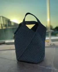 Krem El Örgüsü Makrome Krem Çanta - 4