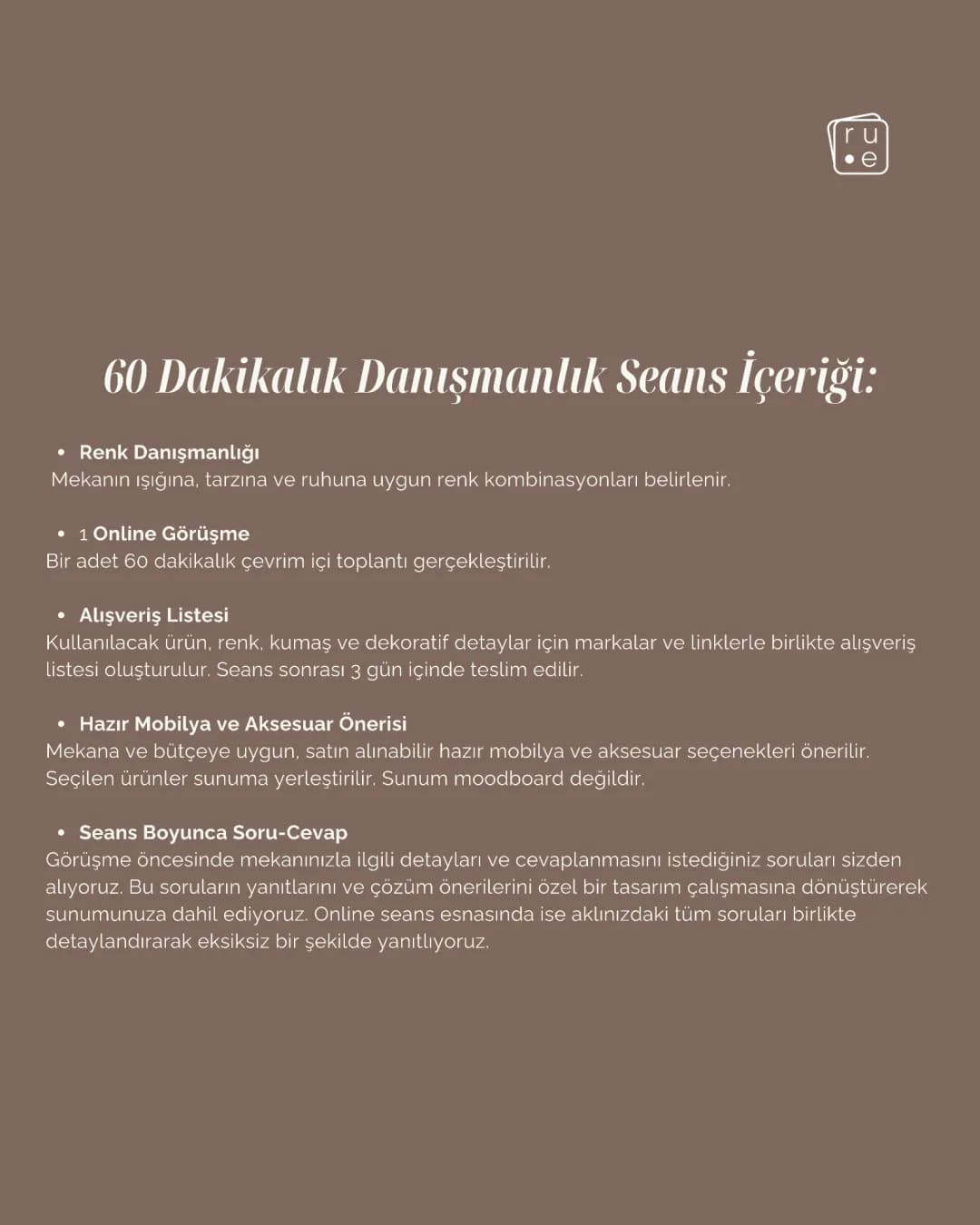 60 Dakikalık Danışmanlık Seansı: Online Danışmanlık ve Mekan Analizi - 4