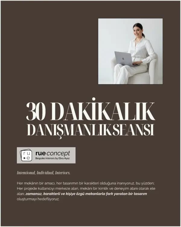 30 Dakikalık Danışmanlık Seansı : Online Danışmanlık ve Mekan Analizi