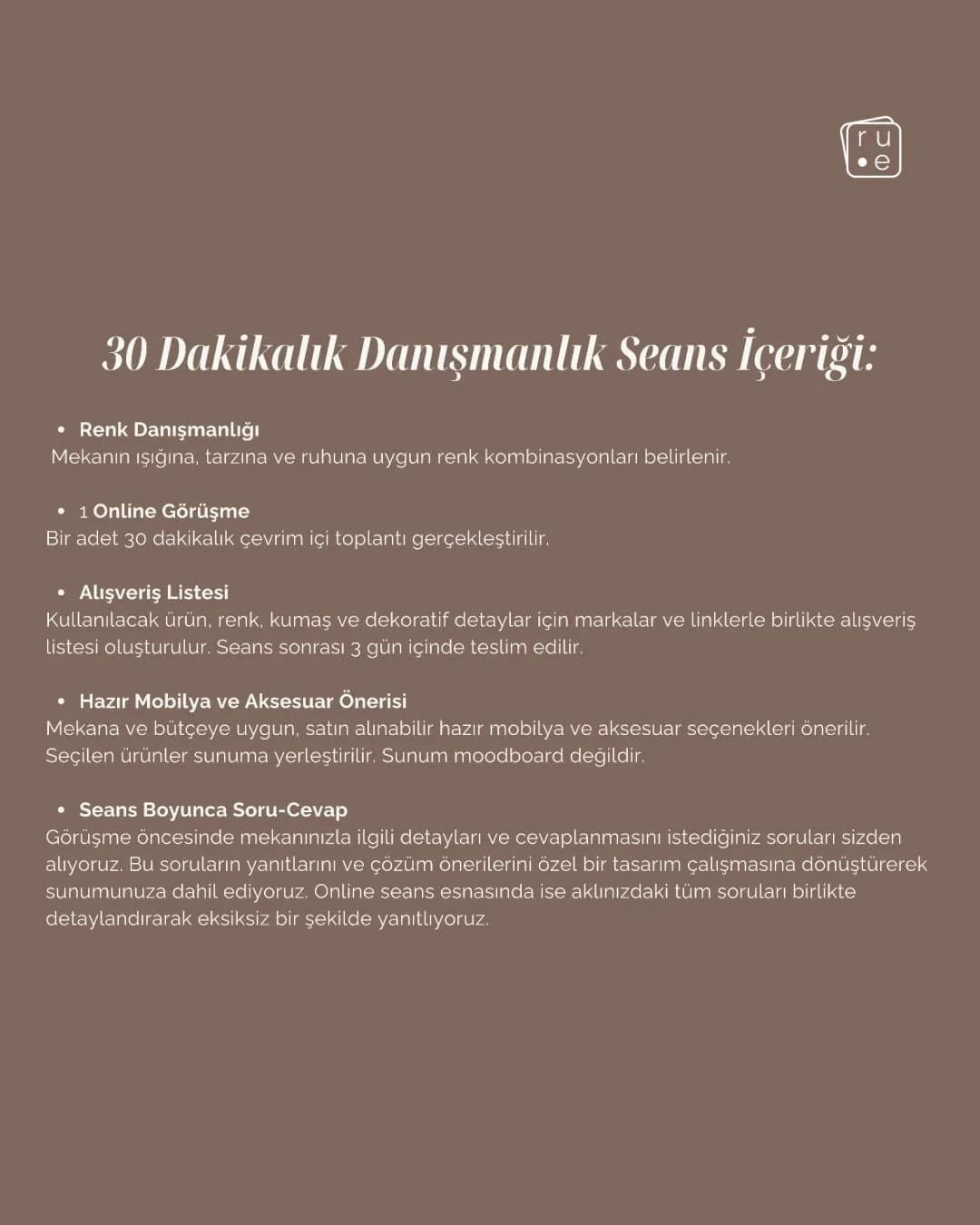 30 Dakikalık Danışmanlık Seansı: Online Danışmanlık ve Mekan Analizi - 4